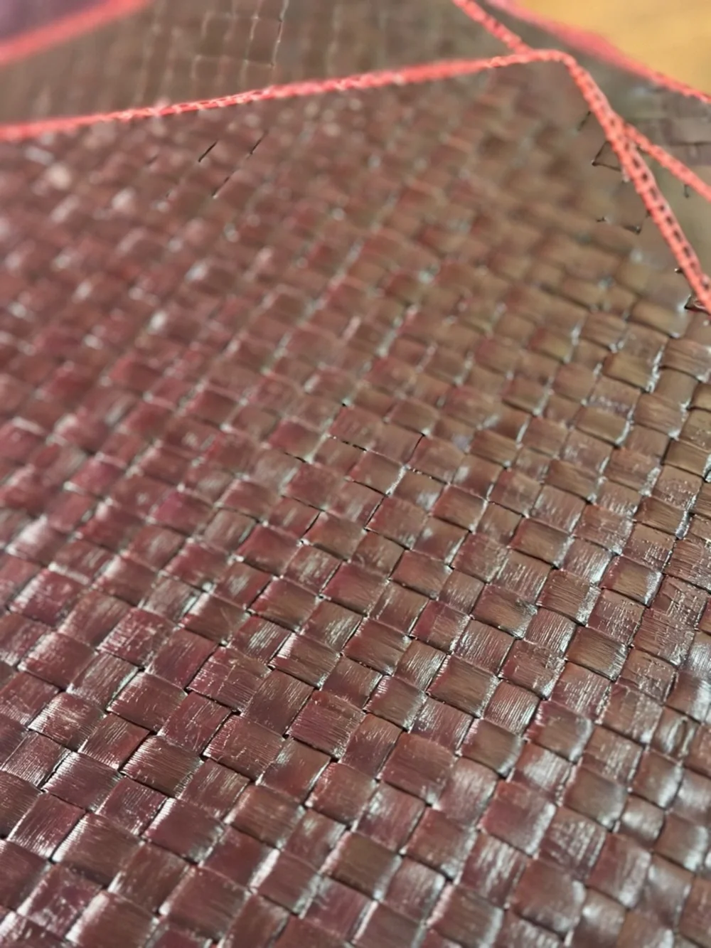 Set Of 4 Handwoven Reversible Placemats Woven Natural Fiber Boho